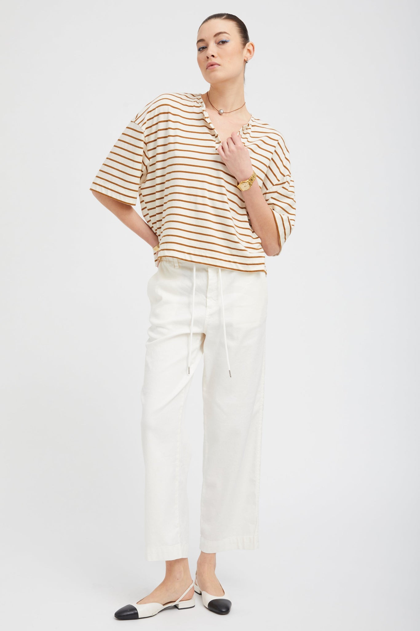 White Linen Amalfi Pants