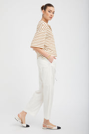 Camel Striped Henley