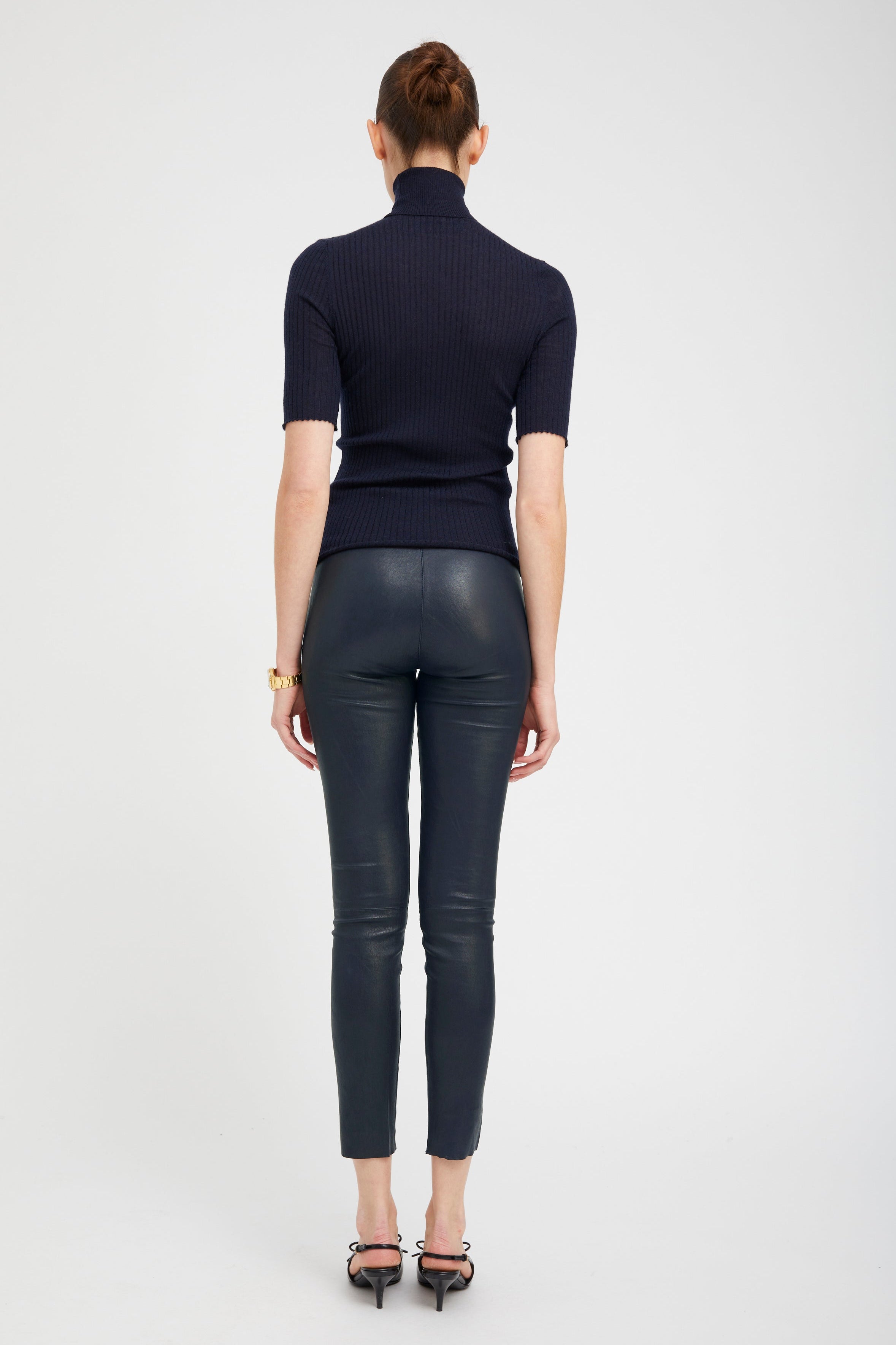 Midnight Leather Ankle