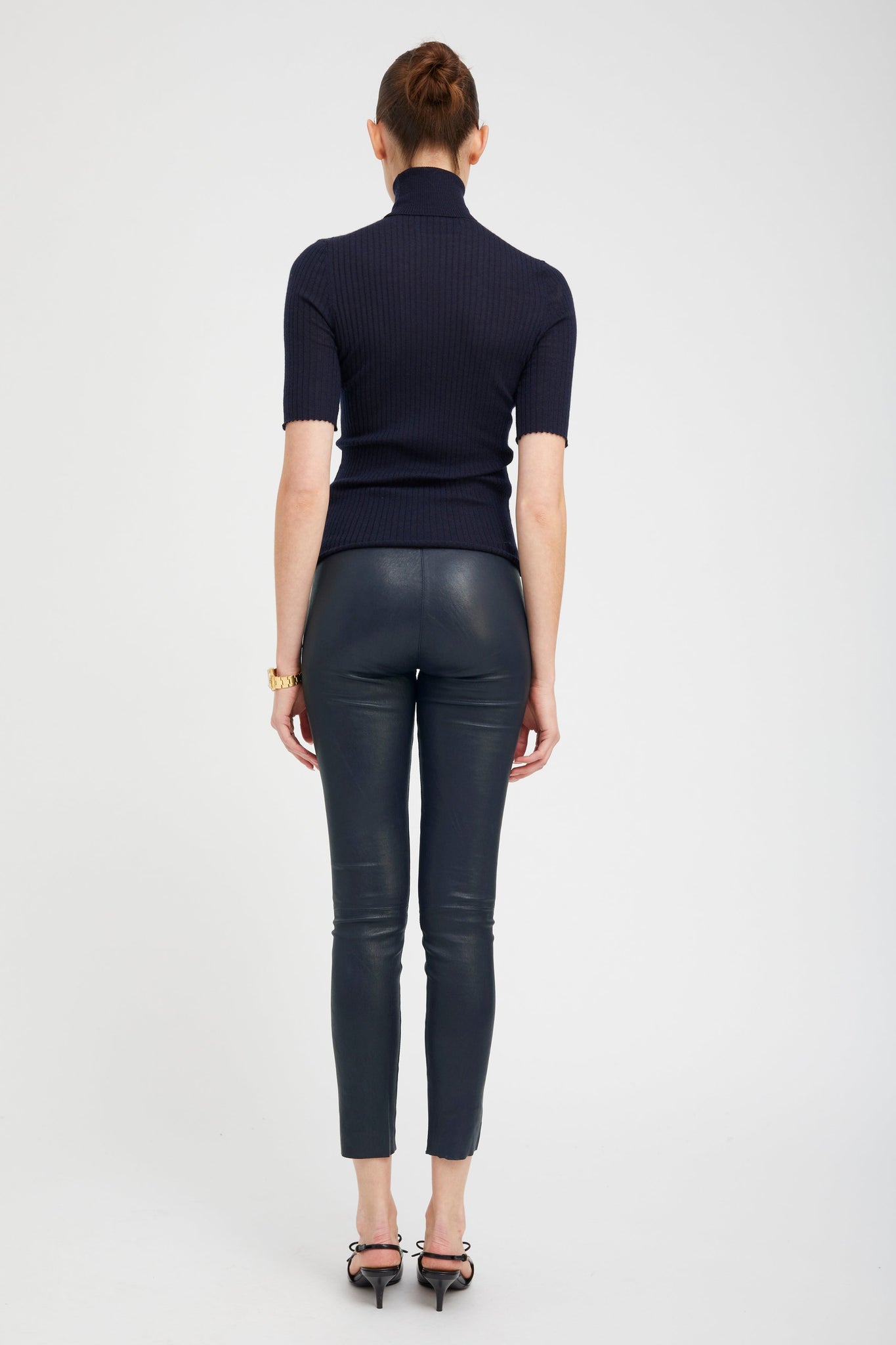 Midnight Leather Ankle