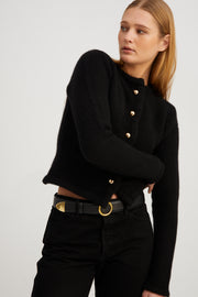 Black Cashmere Ingrid Jacket