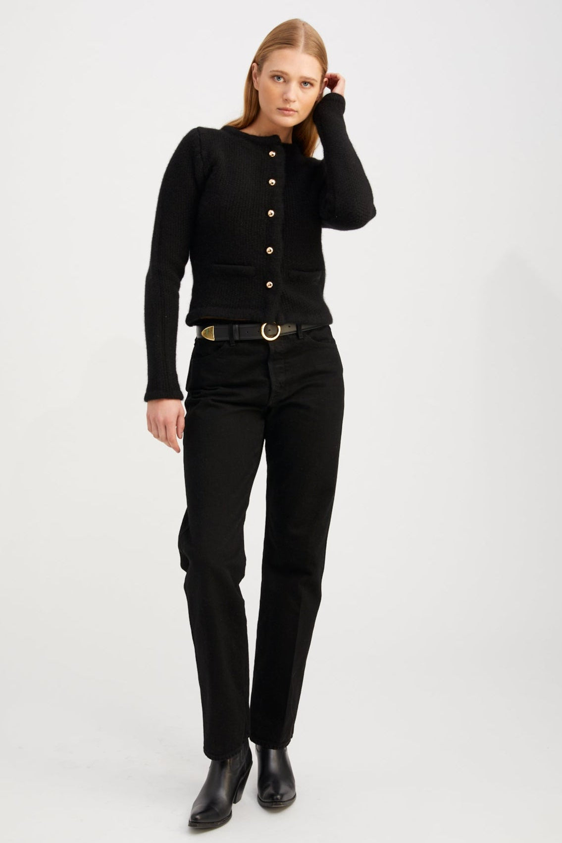 Black Cashmere Ingrid Jacket