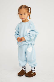 Kids Baby Blue Heart Sweatshirt