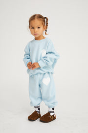 Kids Baby Blue Heart Sweatpants