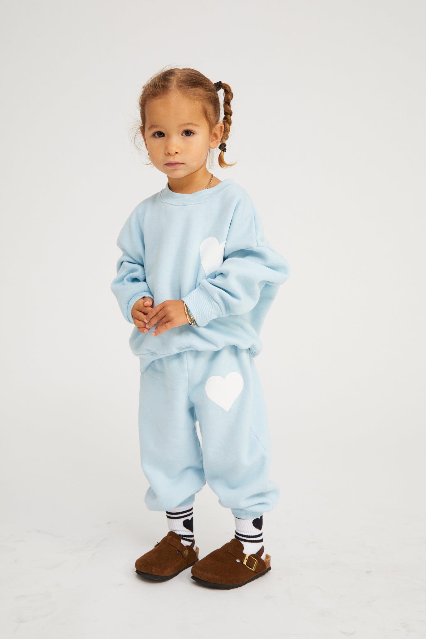 Kids Baby Blue Heart Sweatpants