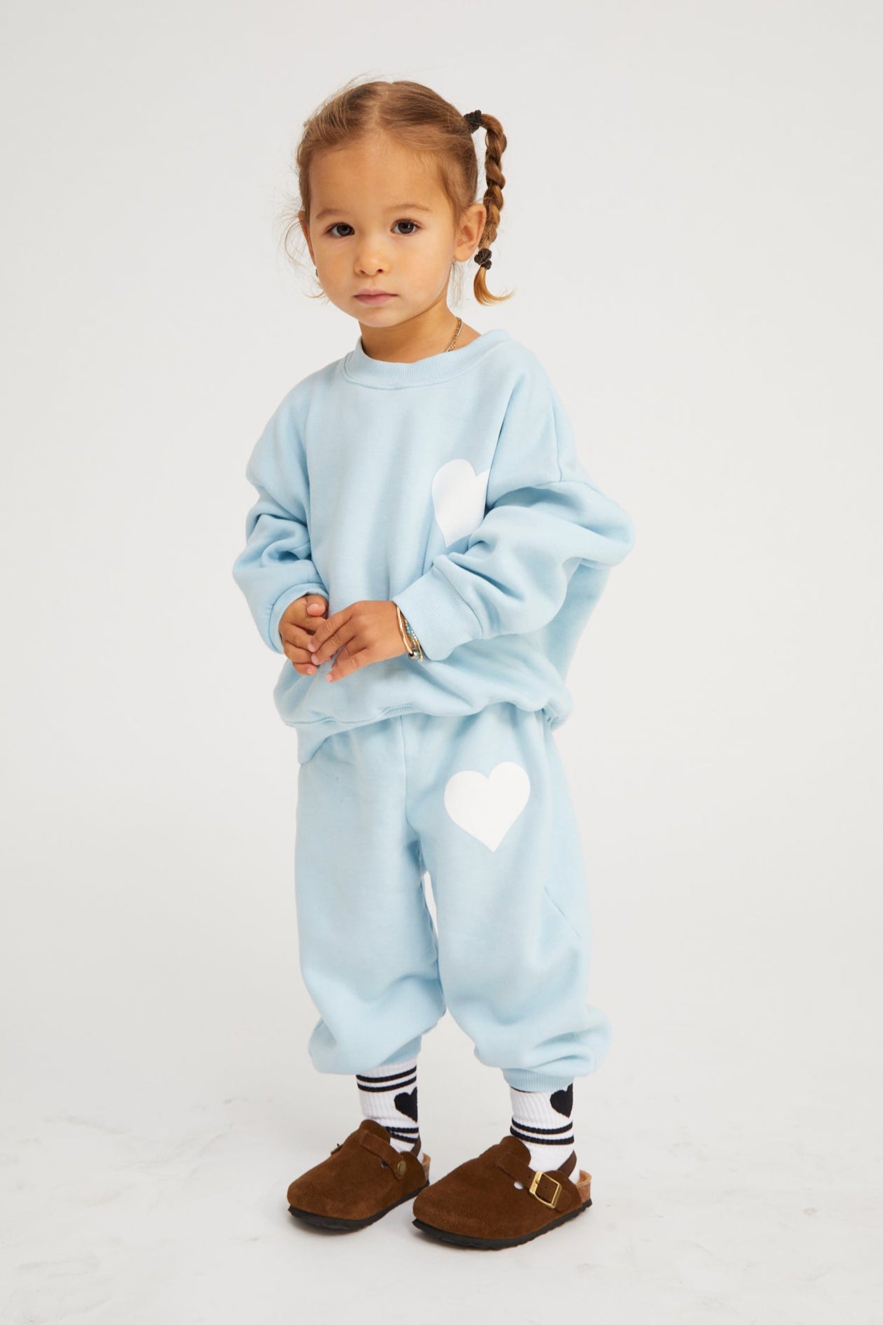 Kids Baby Blue Heart Sweatshirt
