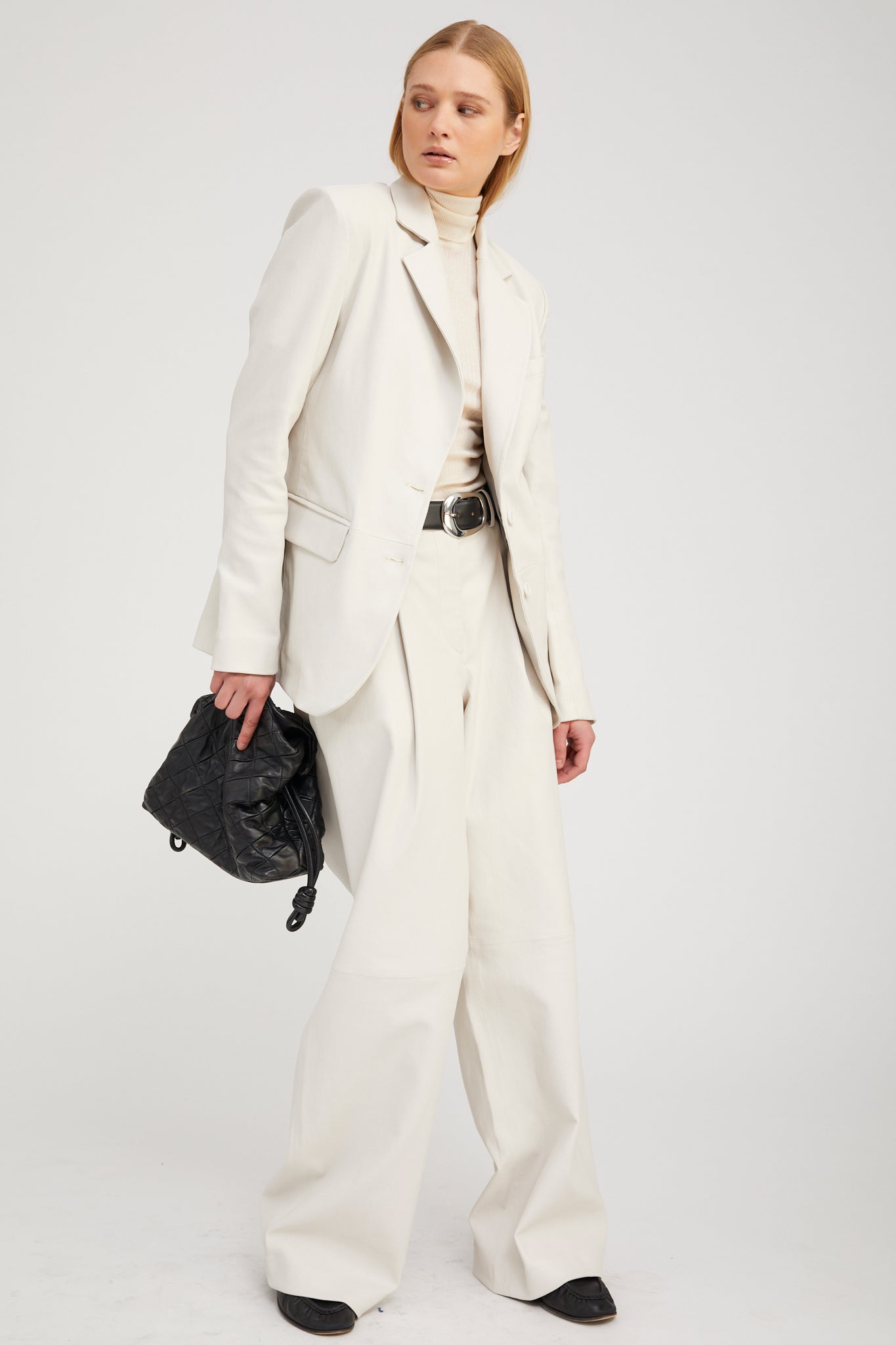 Shell Leather Classic Blazer