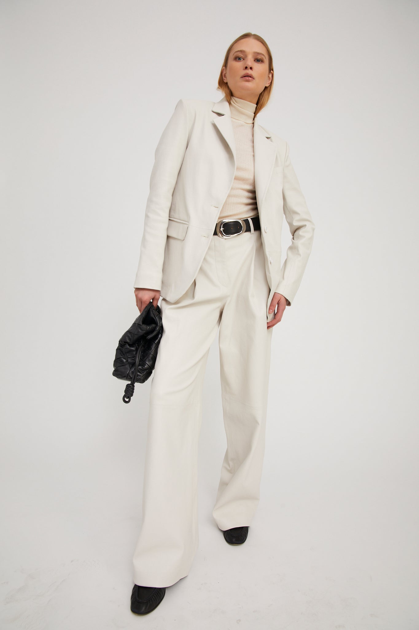 Shell Leather Classic Blazer