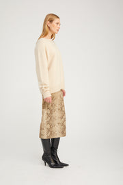 Oat Cashmere Boyfriend Sweater