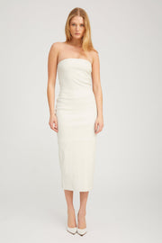 Shell Leather Tube Dress