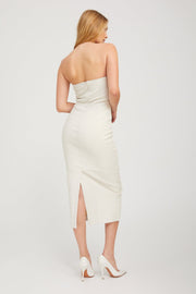 Shell Leather Tube Dress