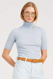 Baby Blue Cashmere Turtleneck