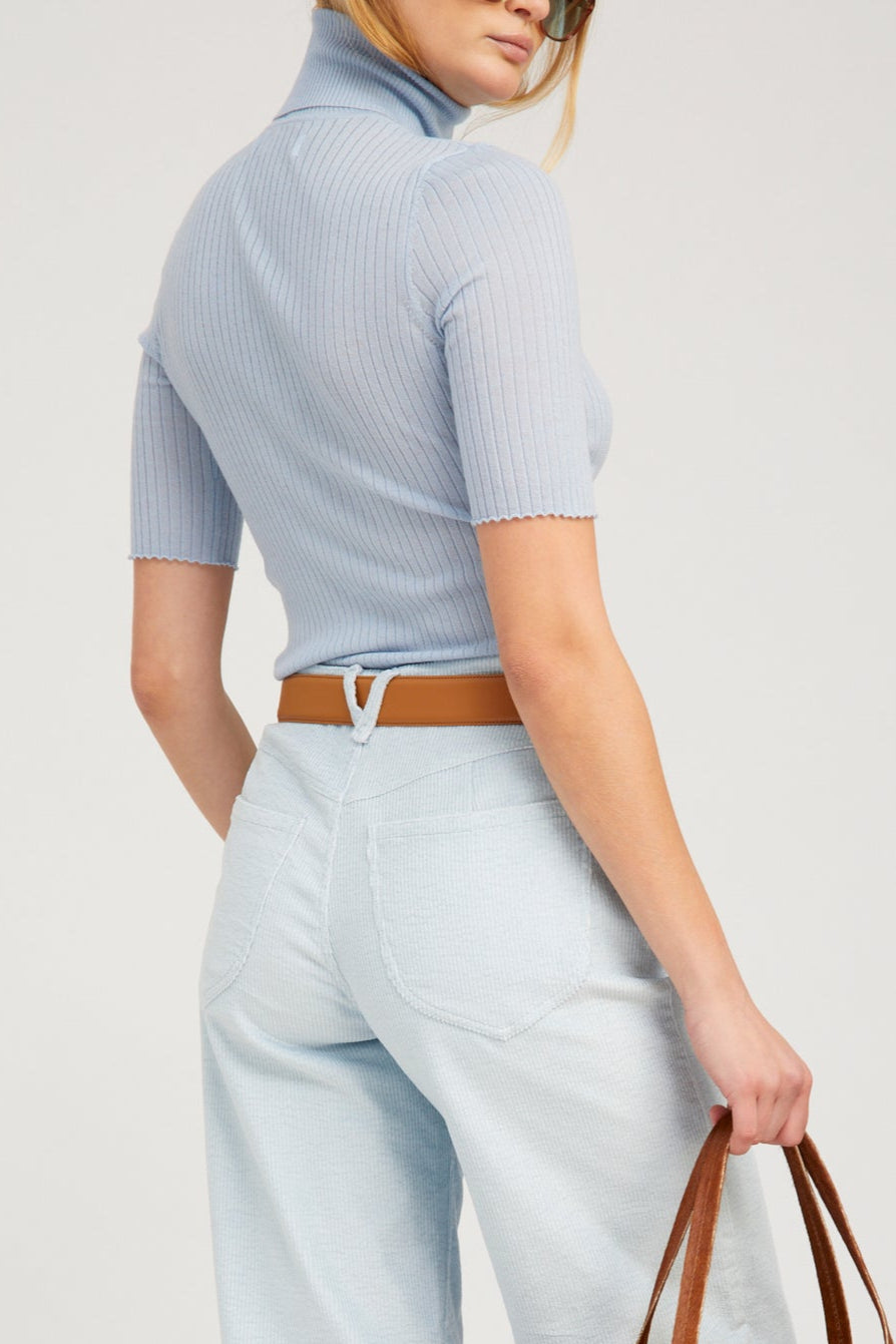 Baby Blue Cashmere Turtleneck