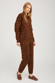 Leopard Cashmere Sweatpants