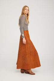 Cedar Leather Julia Skirt