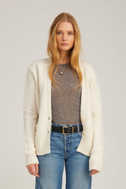 Ivory Cashmere Cardigan