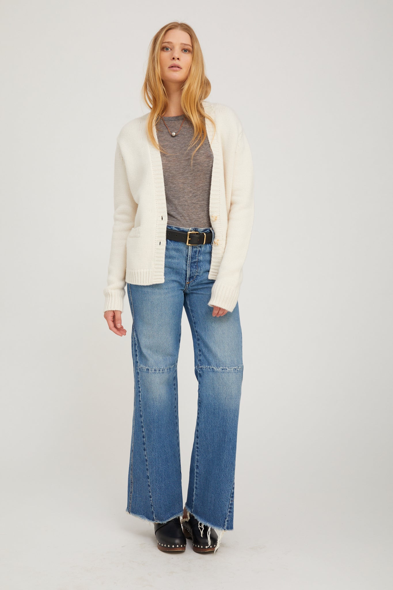 Ivory Cashmere Cardigan