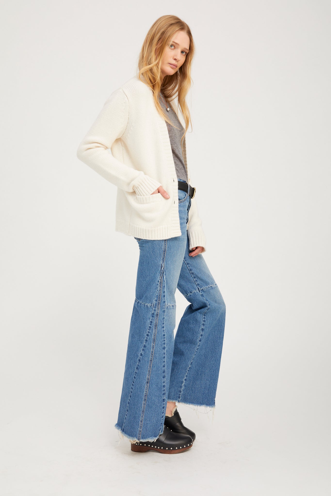 Ivory Cashmere Cardigan