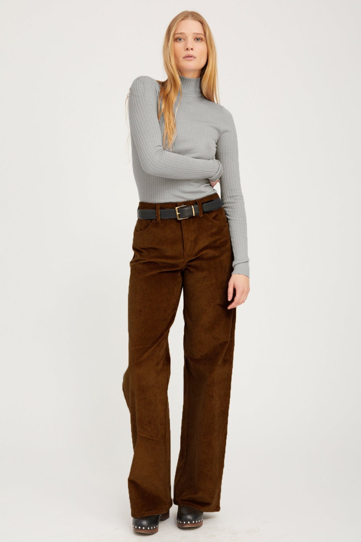 Corduroy Wide Leg Trousers