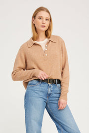 Cashmere Polo Sweater