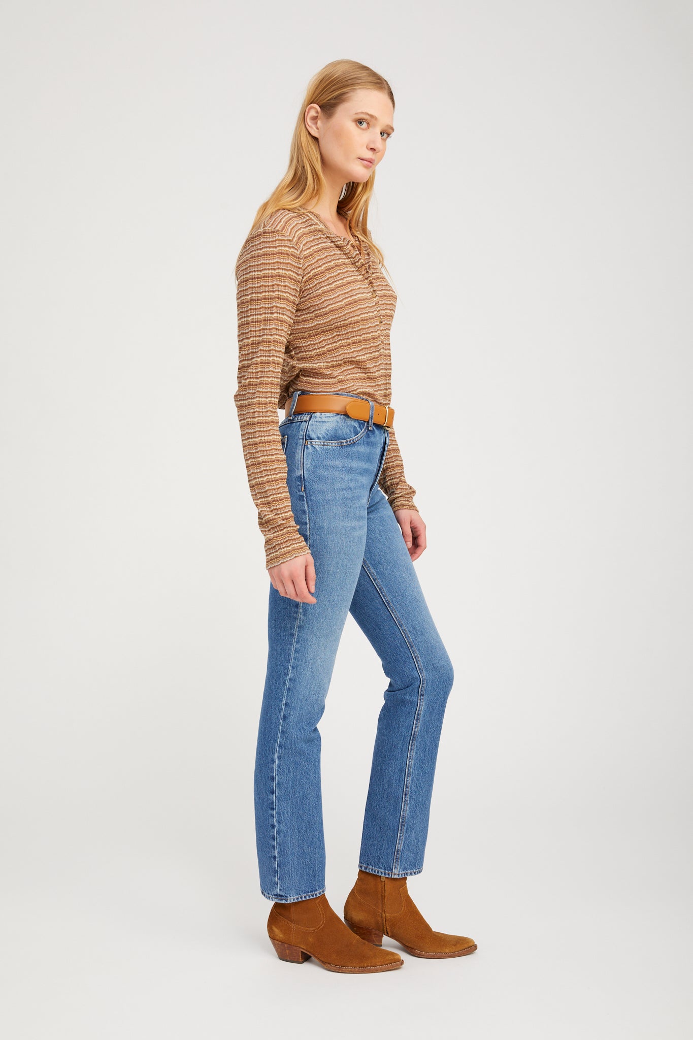 Edith Slim Straight Denim