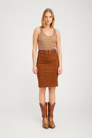 Vintage Brown Pointelle Tank