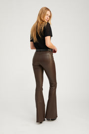 5 Pocket Leather Micro Flare