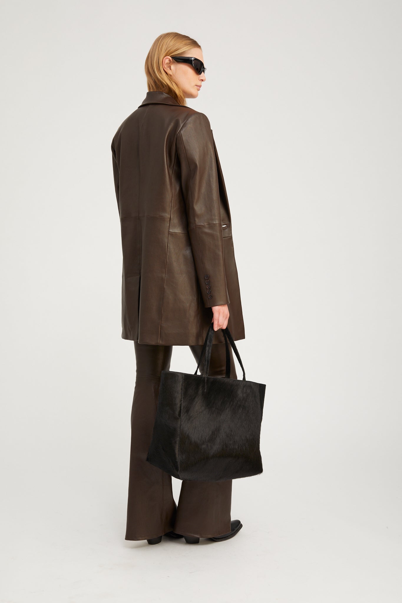 Leather Brigitte Blazer