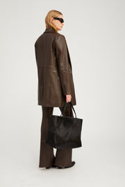Leather Brigitte Blazer