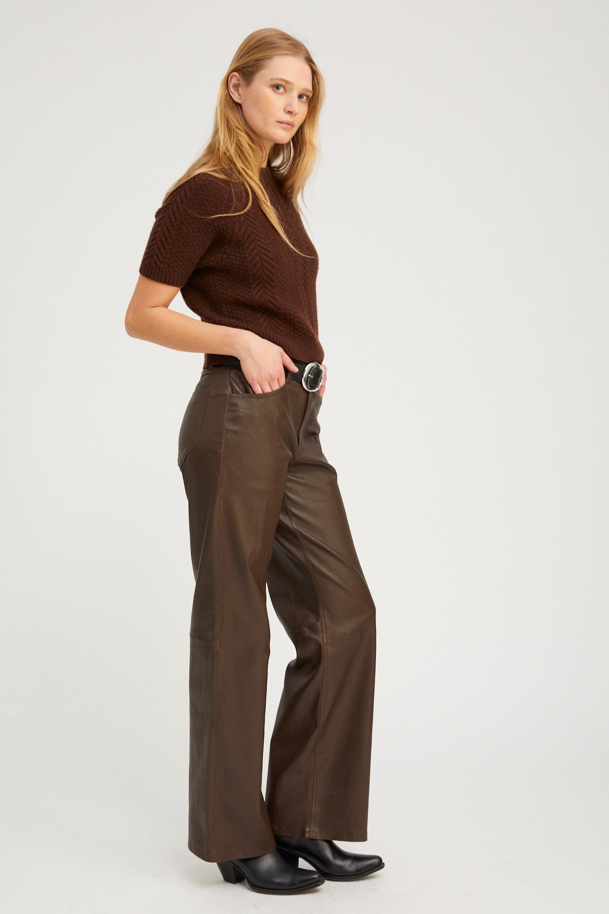 Americano Cashmere Cable Knit Raglan Sweater