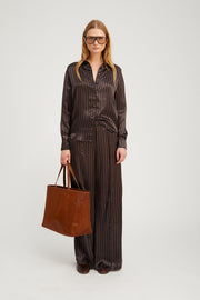 Americano Stripe Silk Fonda Button Down