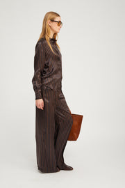 Americano Stripe Silk Fonda Button Down