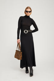 Black Leather Sienna Belt