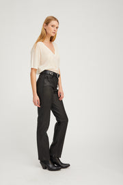 Ivory Tissue Cashmere V-Neck Tee