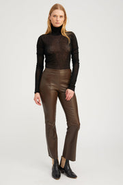 Americano Leather Ankle Flare with Princess Seams