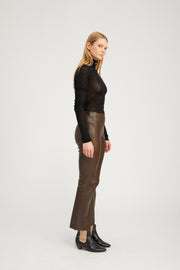 Americano Leather Ankle Flare with Princess Seams