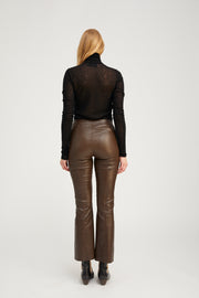 Americano Leather Ankle Flare with Princess Seams