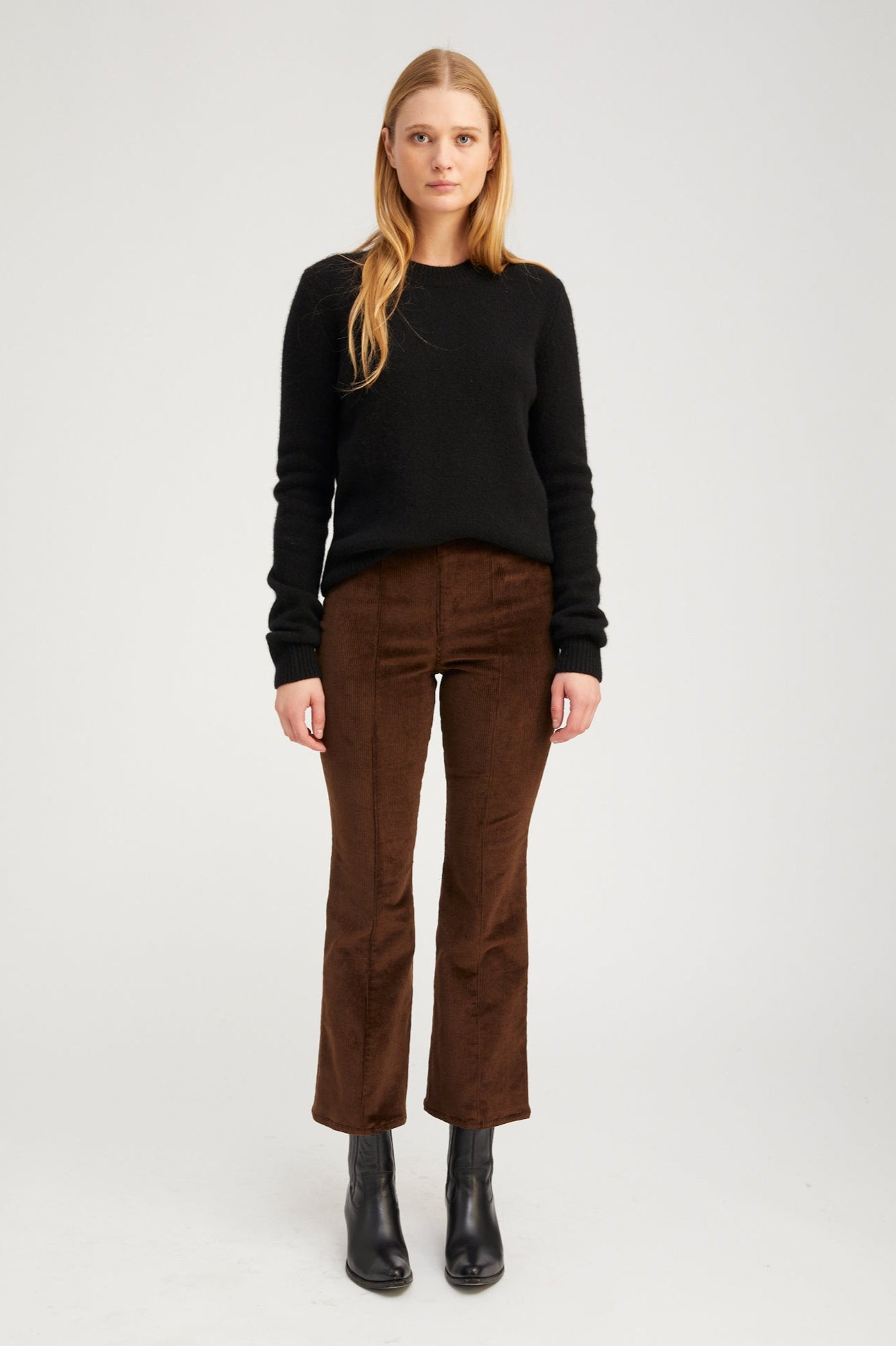 Americano Corduroy Ankle Flare with Princess Seams