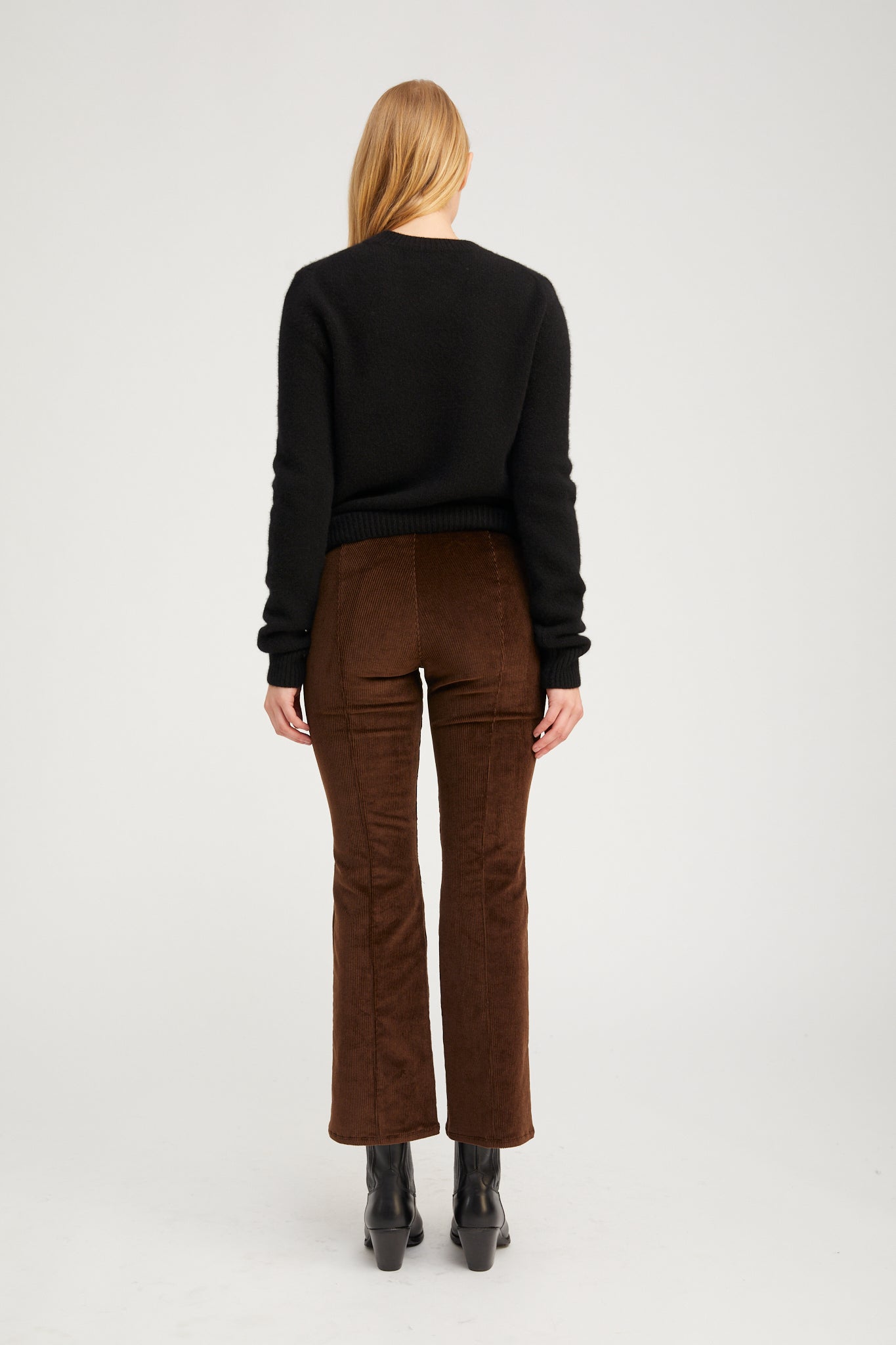 Americano Corduroy Ankle Flare with Princess Seams