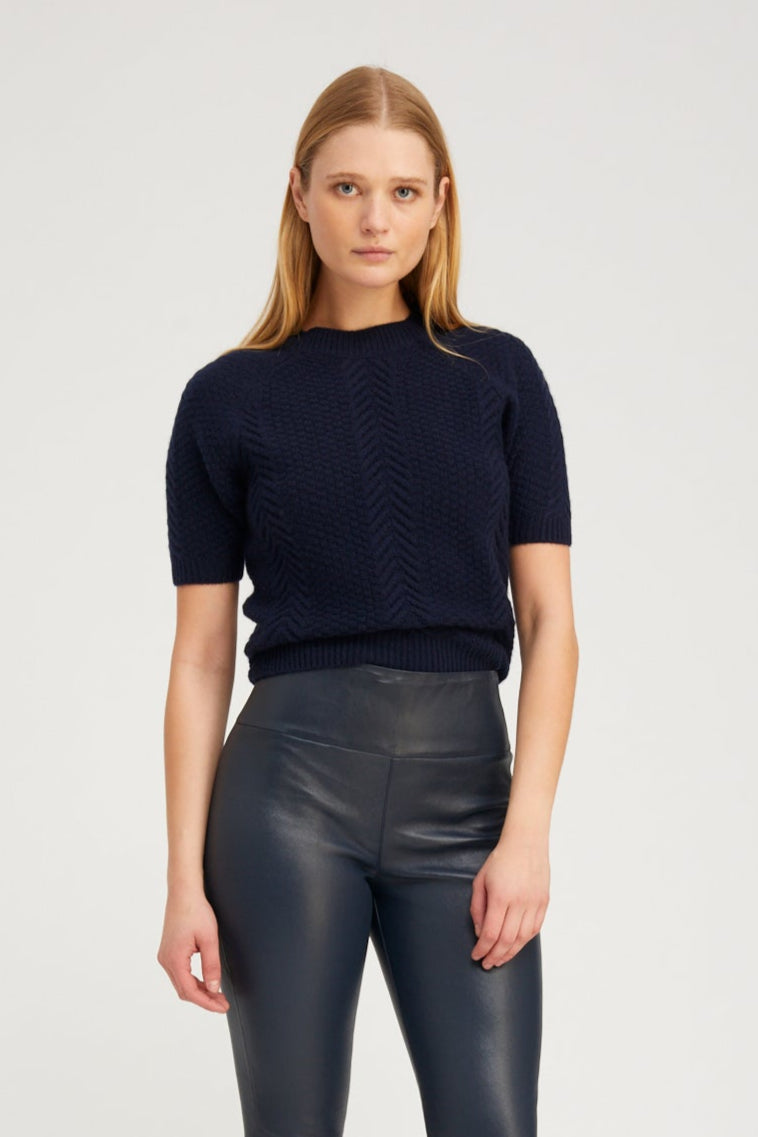 Cashmere Cable Knit Raglan Sweater