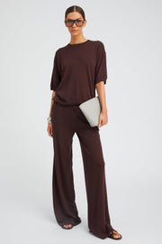 Cashmere Wide Leg Pants