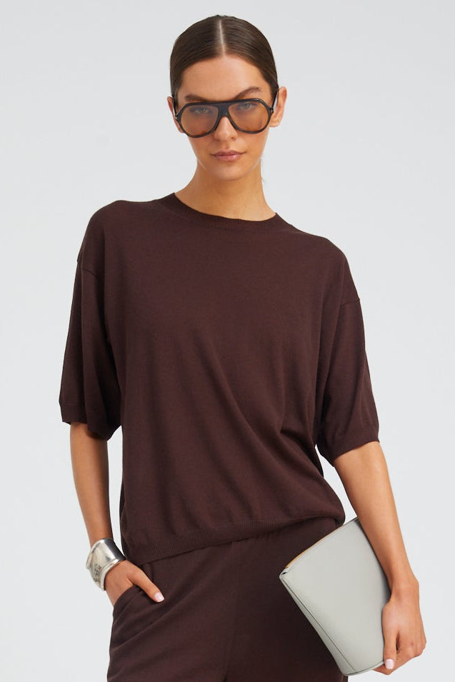 Cashmere Boxy Tee