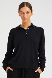 Cashmere Polo Sweater