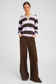 Americano Suede 5 Pocket Wide Leg