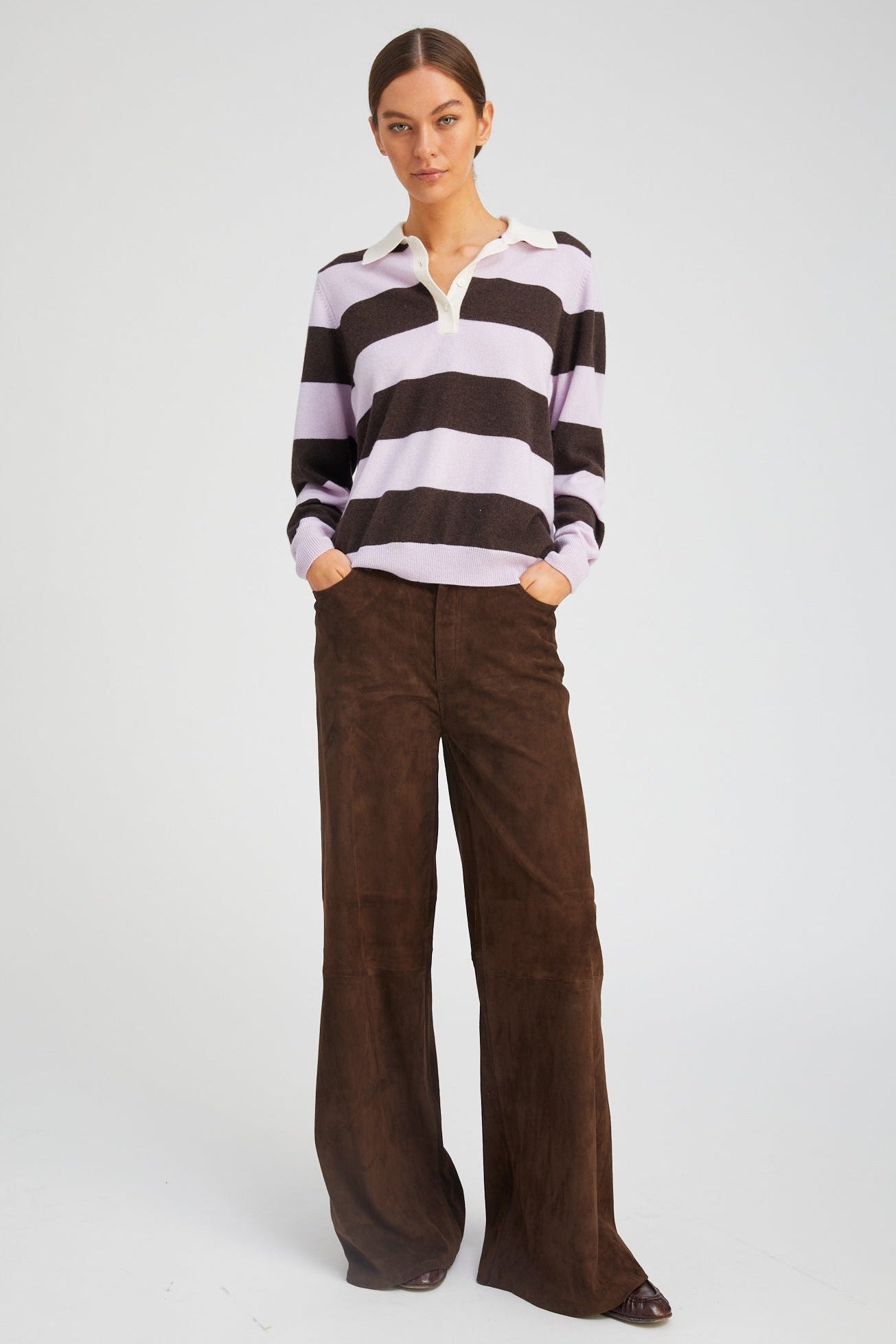 Americano Suede 5 Pocket Wide Leg