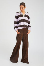 Americano Suede 5 Pocket Wide Leg