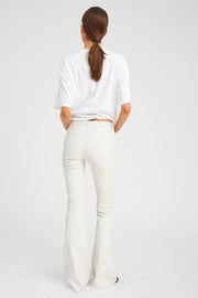 Leather 5 Pocket Micro Flare
