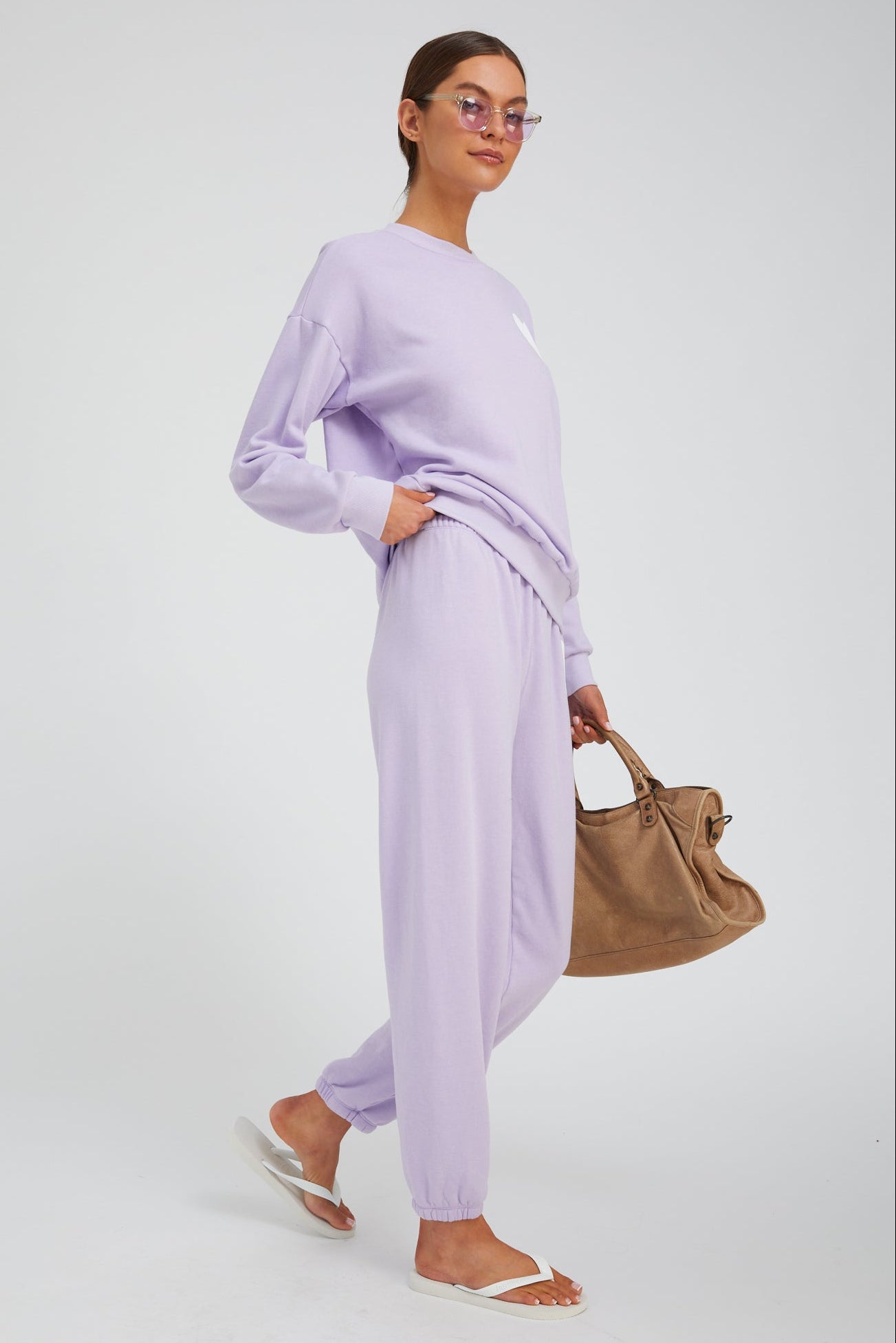 Lavender Heart Sweatpants