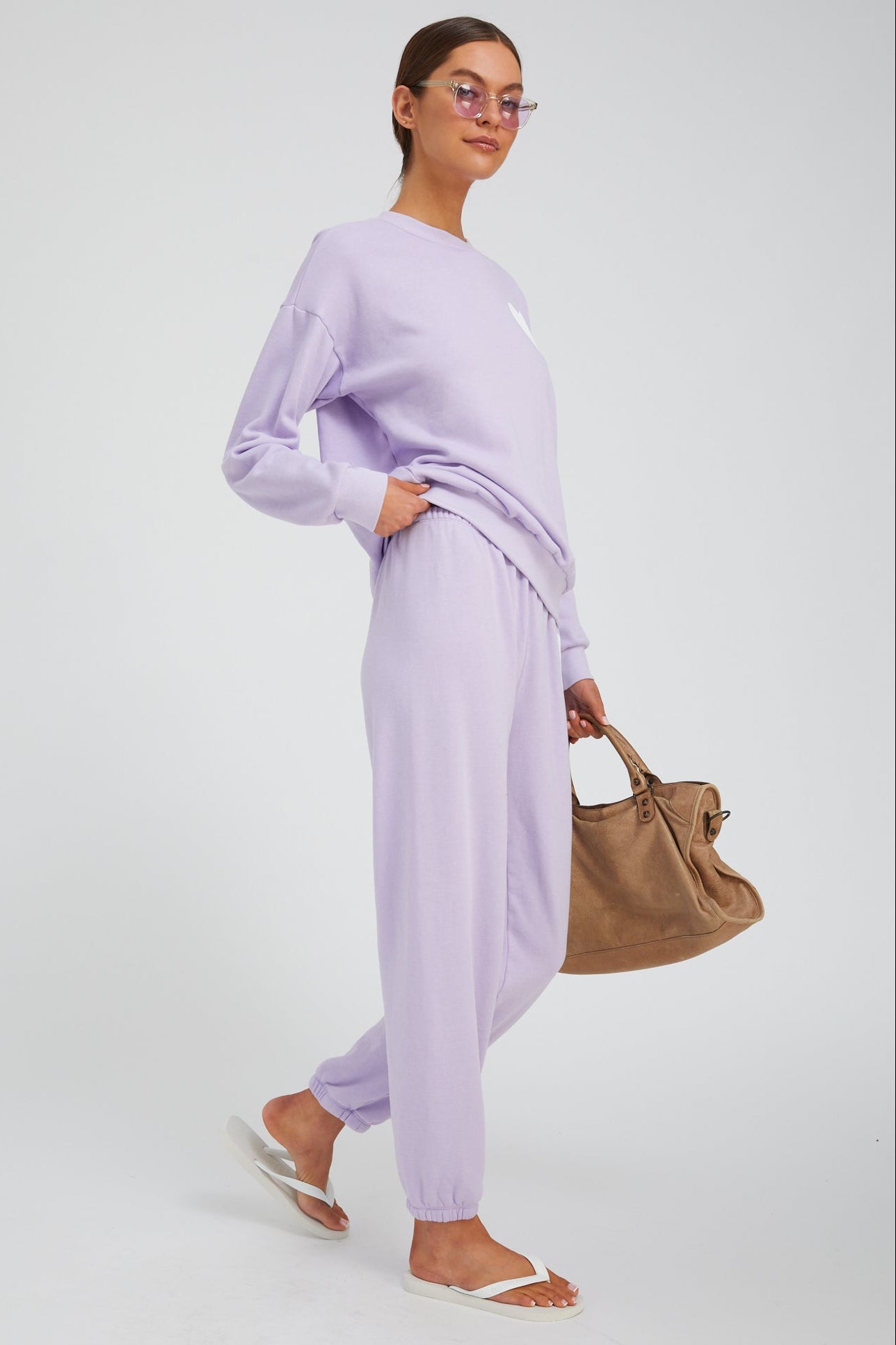 Lavender Heart Sweatshirt