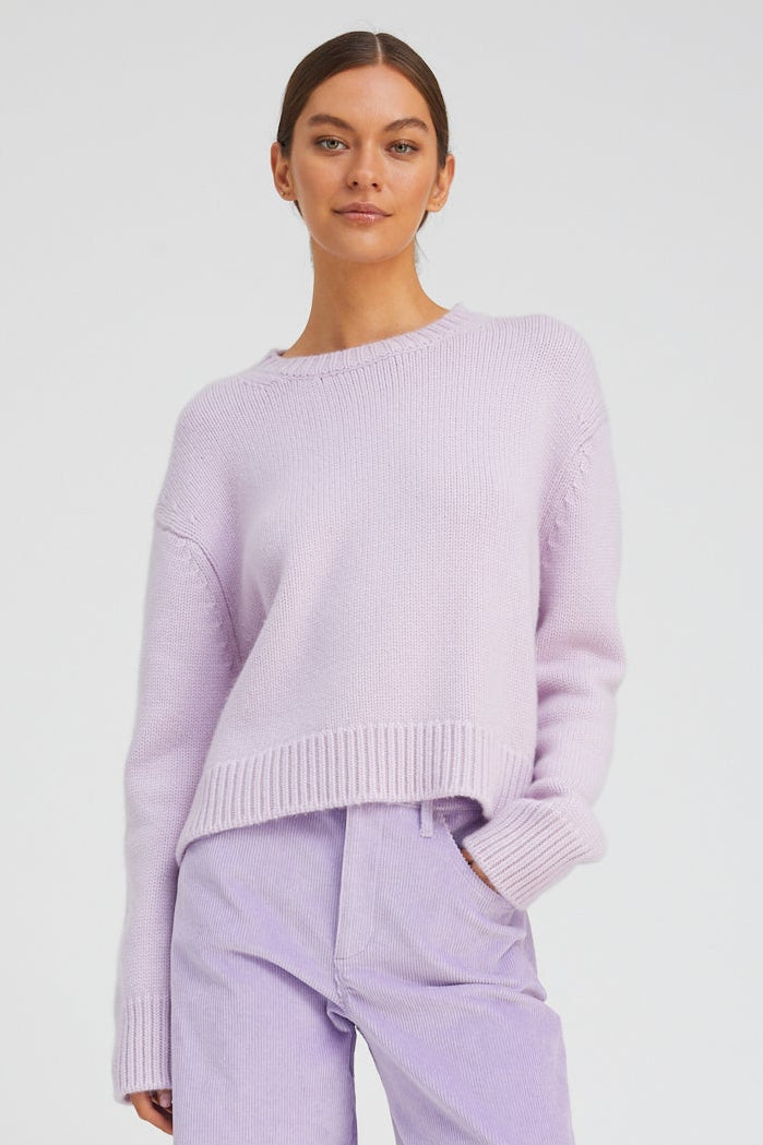 Lavender Heavy Cashmere Sweater